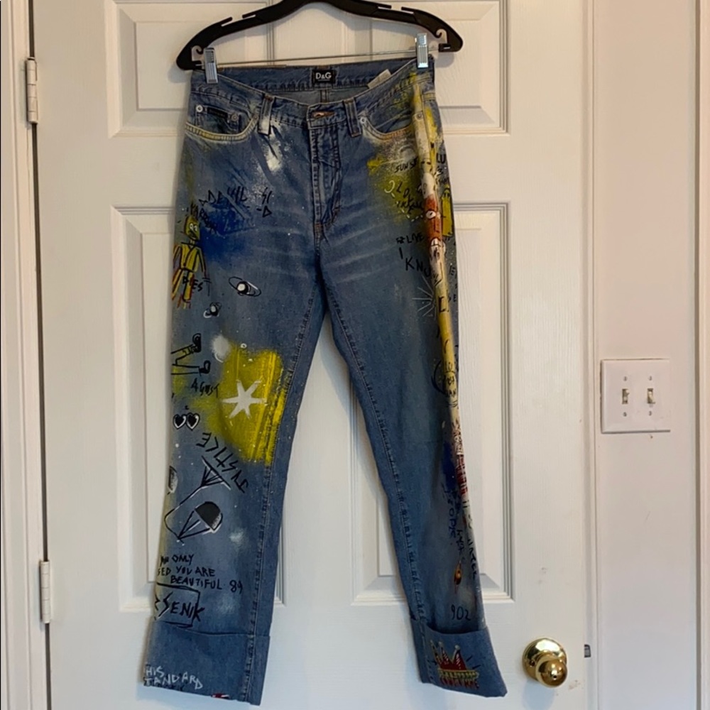 Dolce & Gabbana x Basquiat jeans